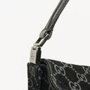 Gucci Black Jackie GG Suede Square Bag