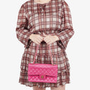 Chanel Classic Vintage Double Flap Bag Fuchsia Pink 24K Gold-Plated Hardware