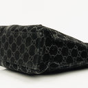 Gucci Black Jackie GG Suede Square Bag