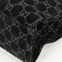 Gucci Black Jackie GG Suede Square Bag