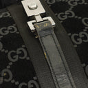 Gucci Black Jackie GG Suede Square Bag