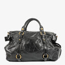 Miu Miu Vitello Black Bow Satchel Bag
