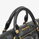 Miu Miu Vitello Black Bow Satchel Bag