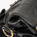Miu Miu Vitello Black Bow Satchel Bag