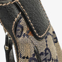 Gucci Monogram Charmy Web Handle Hobo Bag