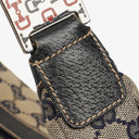 Gucci Monogram Charmy Web Handle Hobo Bag