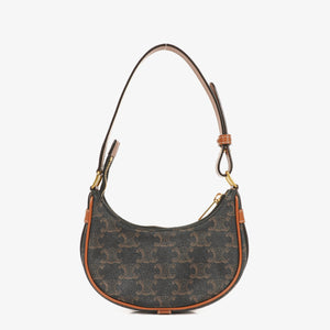 Celine Ava Triomphe Tan Shoulder Bag