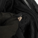 Prada Black Tessuto and Saffiano Leather Shoulder Bag
