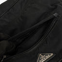 Prada Black Tessuto and Saffiano Leather Shoulder Bag