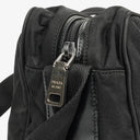 Prada Black Tessuto and Saffiano Leather Shoulder Bag