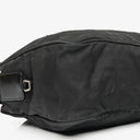 Prada Black Tessuto and Saffiano Leather Shoulder Bag