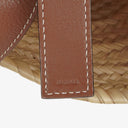 Loewe Neutral/Brown Raffia Basket Bag