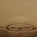 Chanel Double Flap Bag Yellow Quilted Patent Leather With Silver-Tone Hardware