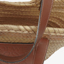 Loewe Neutral/Brown Raffia Basket Bag