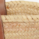 Loewe Neutral/Brown Raffia Basket Bag