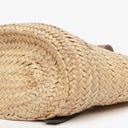 Loewe Neutral/Brown Raffia Basket Bag