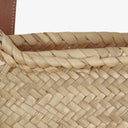 Loewe Neutral/Brown Raffia Basket Bag