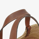 Loewe Neutral/Brown Raffia Basket Bag