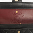 Chanel Medium Vintage Classic Double Flap Bag in Quilted Black Lambskin with 24K Gold-Plated Hardware