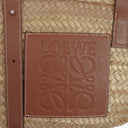 Loewe Neutral/Brown Raffia Basket Bag