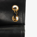 Chanel Medium Vintage Classic Double Flap Bag in Quilted Black Lambskin with 24K Gold-Plated Hardware