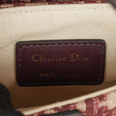 Christian Dior Small Beige/Burgundy Trotter Saddle Bag