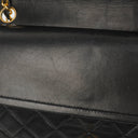 Chanel Medium Vintage Classic Double Flap Bag in Quilted Black Lambskin with 24K Gold-Plated Hardware