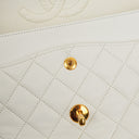 Chanel Medium Classic Quilted Lambskin Double Flap Bag With 24K Gold-Plated Hardware