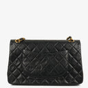 Chanel Medium Vintage Classic Double Flap Bag in Quilted Black Lambskin with 24K Gold-Plated Hardware