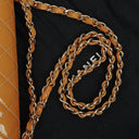 Chanel Double Flap Bag Yellow Quilted Patent Leather With Silver-Tone Hardware
