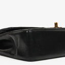 Chanel Medium Vintage Classic Double Flap Bag in Quilted Black Lambskin with 24K Gold-Plated Hardware