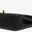 Chanel Medium Vintage Classic Double Flap Bag in Quilted Black Lambskin with 24K Gold-Plated Hardware