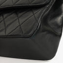 Chanel Medium Vintage Classic Double Flap Bag in Quilted Black Lambskin with 24K Gold-Plated Hardware