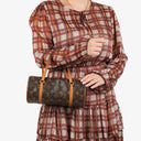 Louis Vuitton Papillon 25 Vintage Monogram Canvas Handbag