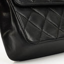 Chanel Medium Vintage Classic Double Flap Bag in Quilted Black Lambskin with 24K Gold-Plated Hardware