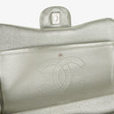 Chanel Classic Metallic Green Quilted Lambskin Jumbo Double Flap Bag