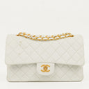 Chanel Medium Classic Quilted Lambskin Double Flap Bag With 24K Gold-Plated Hardware