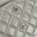Chanel Classic Metallic Green Quilted Lambskin Jumbo Double Flap Bag