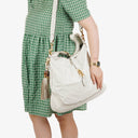 Gucci Jackie Leather Bamboo Tassel Hobo Bag