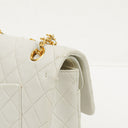 Chanel Medium Classic Quilted Lambskin Double Flap Bag With 24K Gold-Plated Hardware
