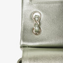 Chanel Classic Metallic Green Quilted Lambskin Jumbo Double Flap Bag