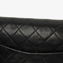 Chanel Medium Vintage Classic Double Flap Bag in Quilted Black Lambskin with 24K Gold-Plated Hardware