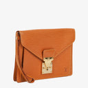 Louis Vuitton Pochette Sellier Dragonne Cognac Epi Clutch