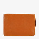 Louis Vuitton Pochette Sellier Dragonne Cognac Epi Clutch