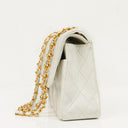 Chanel Medium Classic Quilted Lambskin Double Flap Bag With 24K Gold-Plated Hardware