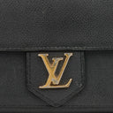 Louis Vuitton Black Leather LockMe Wallet
