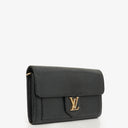Louis Vuitton Black Leather LockMe Wallet