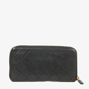 Chanel Black Caviar Leather Zip Wallet