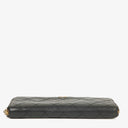 Chanel Black Caviar Leather Zip Wallet