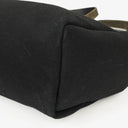 Hermes Herbag PM Vache Hunter Noir Canvas 2 Way With Palladium Hardware